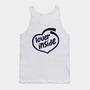 Funny Love Lover Valentine Big Tech Lover Logo Parody Tank Top